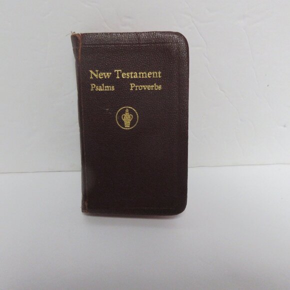 Vintage 1941 Gideons New Testament Psalms Proverbs Pocket Bible - Picture 3 of 4
